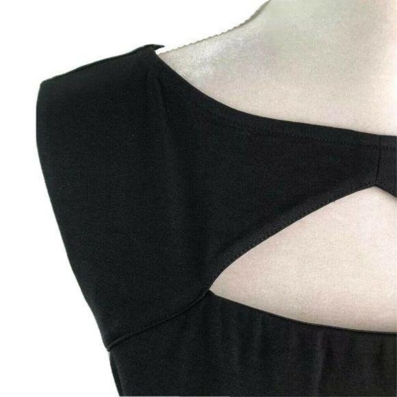 Ralph Lauren Black Cut Out Neckline Sheath Dress - Picture 4 of 10